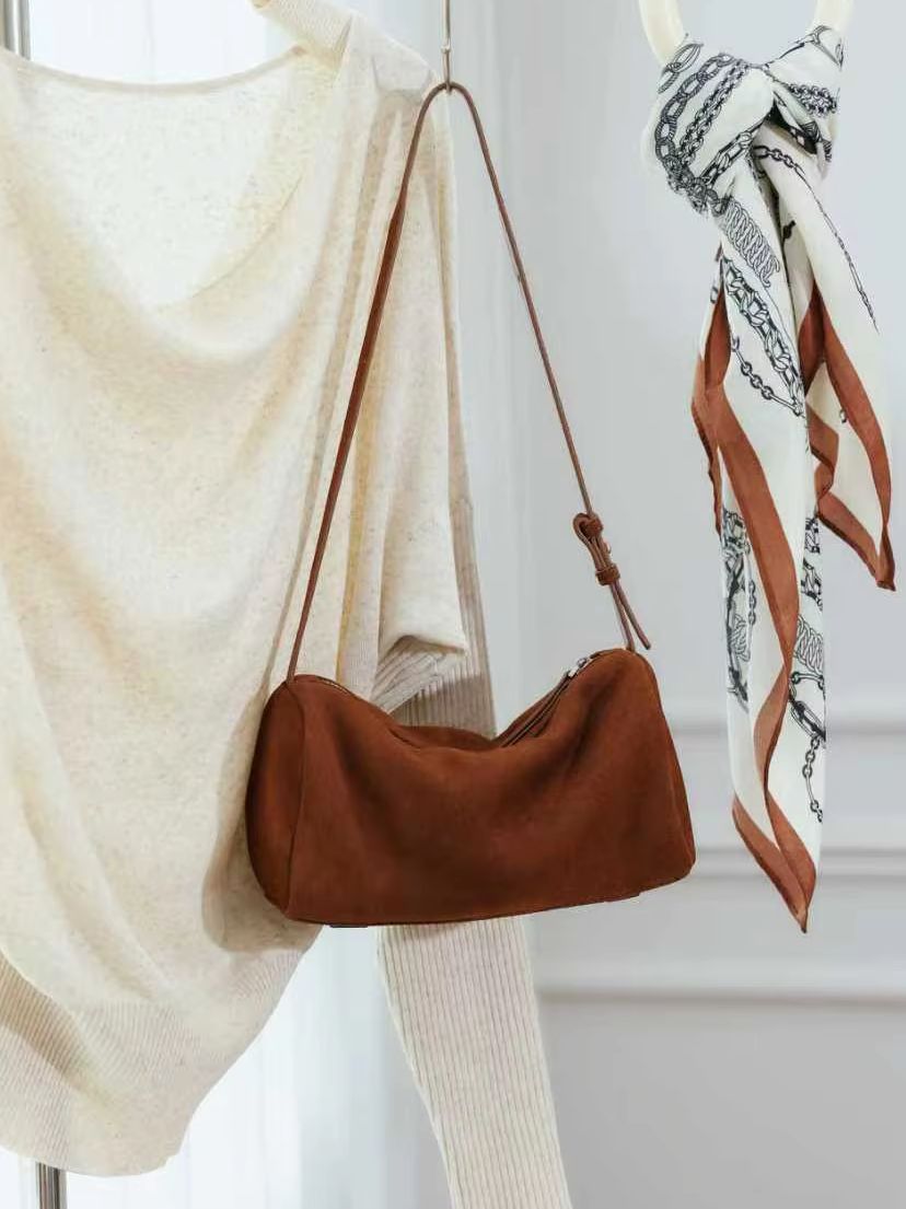 Matte Suede Cow Leather Cylind - Women Bags 2026 Trends review and price