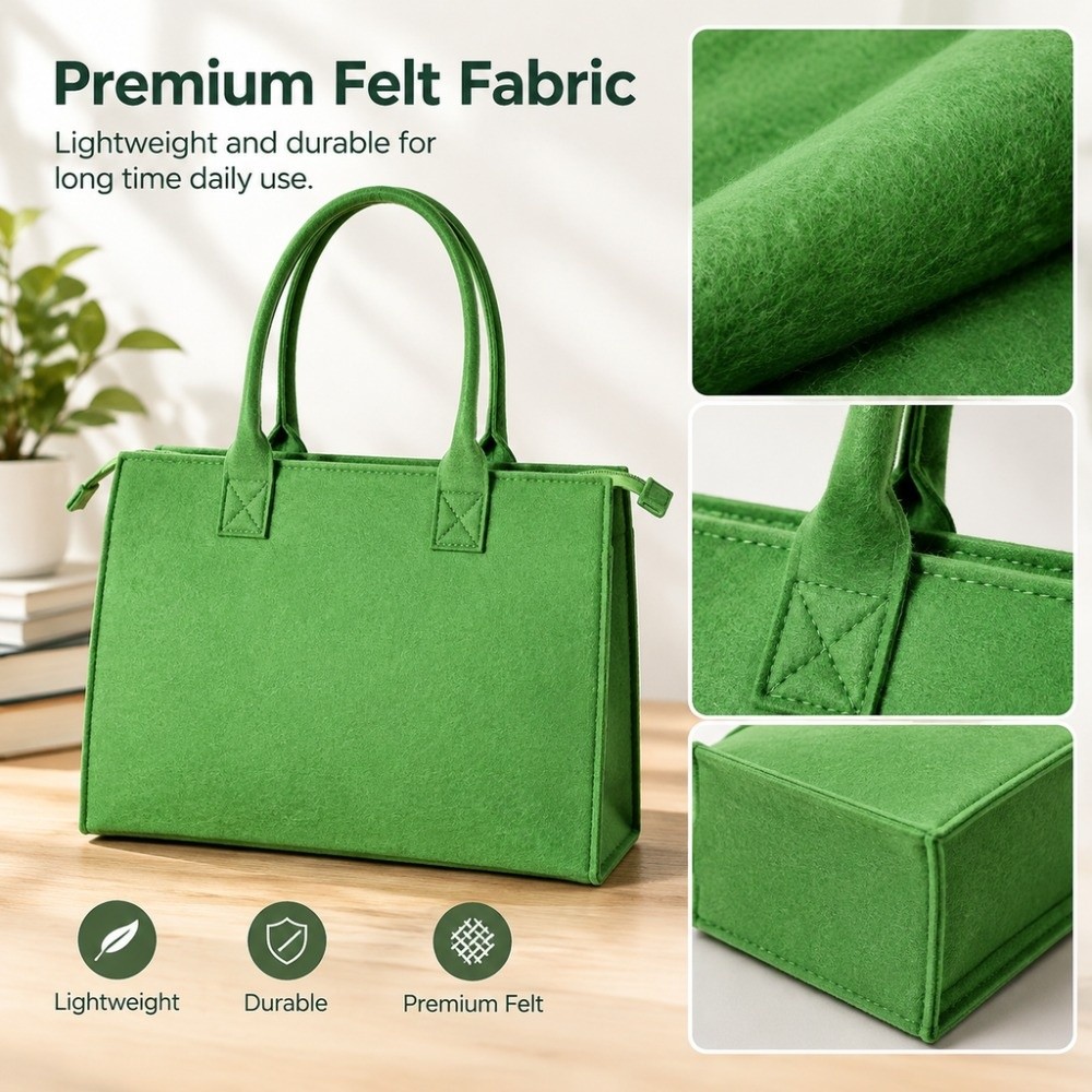 Portable Large Capacity Felt T - Women Hand Bags For Office review and price